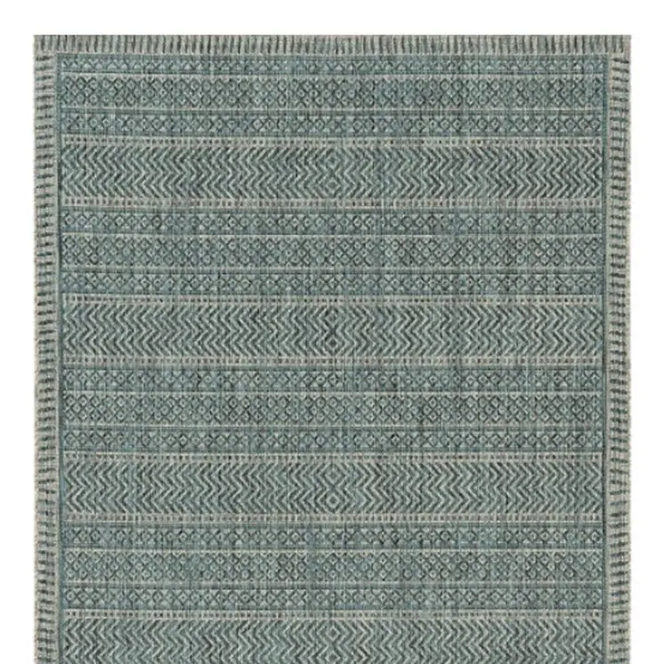3' X 4' Teal Polypropylene Area Rug
