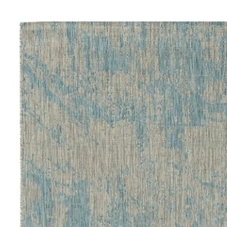 3' X 4' Teal Abstract Area Rug