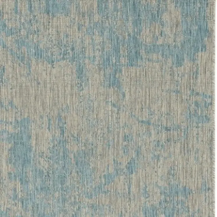 3' X 4' Teal Abstract Area Rug