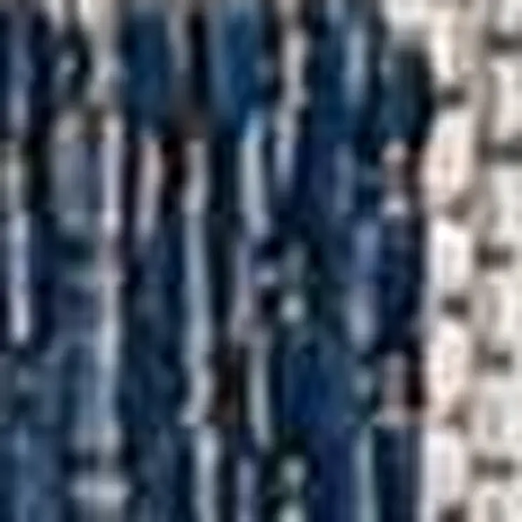 5' X 8' Blue Or Grey Abstract Panels Area Rug