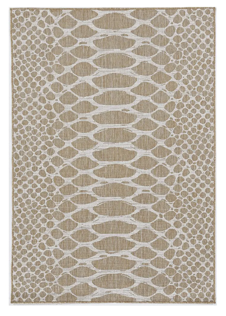 5' X 8' Natural Animal Print Area Rug