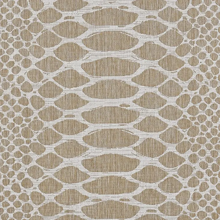 5' X 8' Natural Animal Print Area Rug