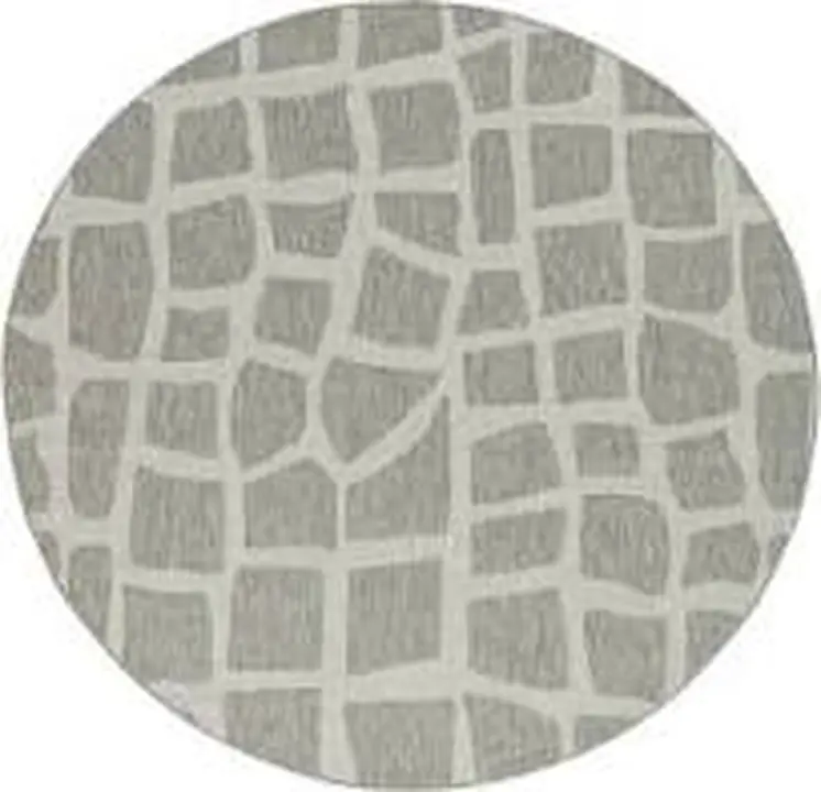 8' Gray Abstract Indoor Outdoor Area Rug
