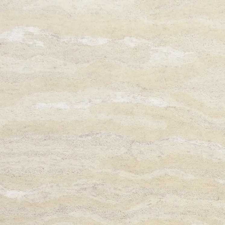 3' X 5' Ivory Hand Tufted Abstract Indoor Area Rug
