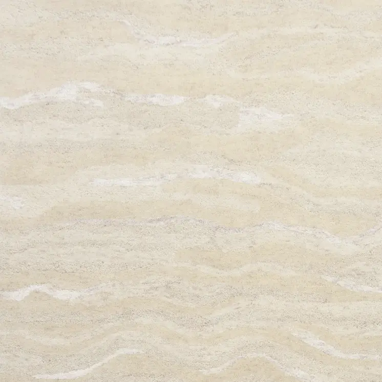 9' X 12' Ivory And Tan Abstract Hand Tufted Area Rug