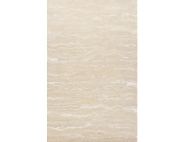 9' X 12' Ivory And Tan Abstract Hand Tufted Area Rug