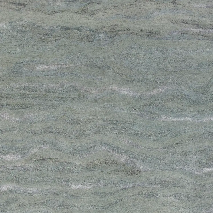 5' X 7' Slate Gray And Ivory Abstract Hand Tufted Area Rug