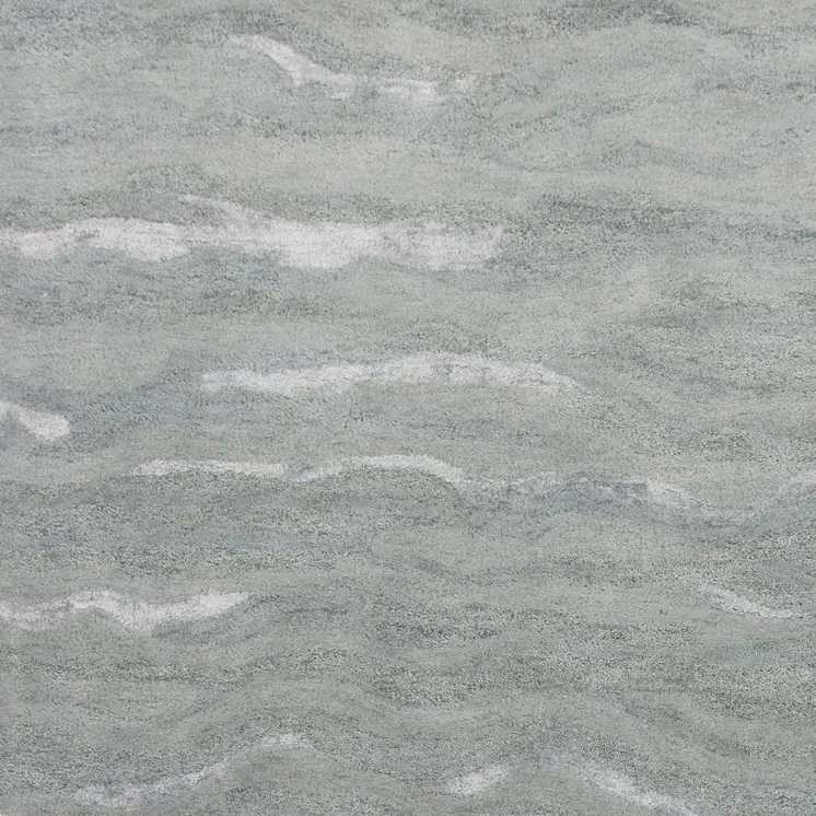 9' X 12' Slate Grey Hand Tufted Abstract Indoor Area Rug