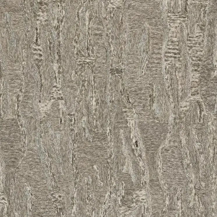8' X 10' Sand And Gray Abstract Hand Tufted Area Rug