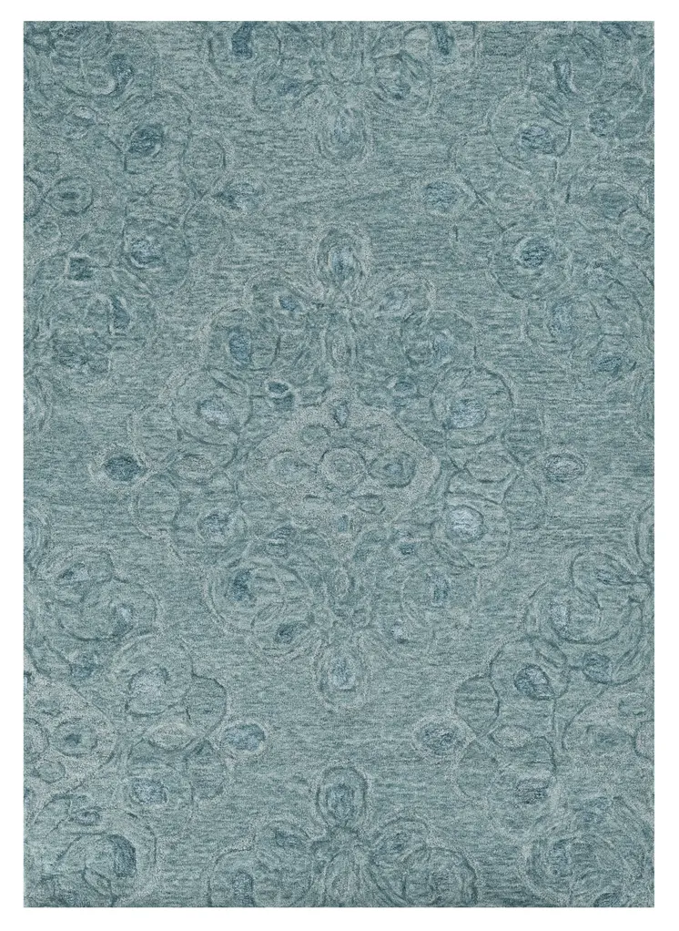 5' X 7' Seafoam Wool Hand Tufted Area Rug