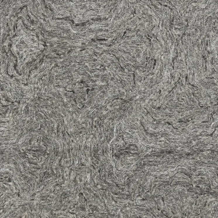 5' X 7' Gray And Dark Gray Abstract Hand Tufted Area Rug