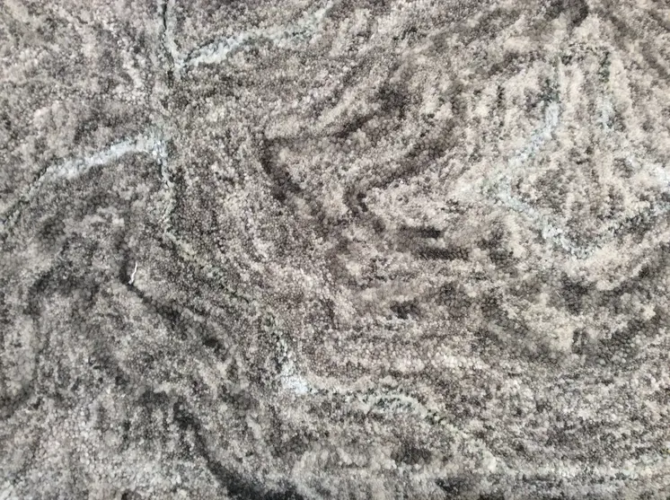 8' X 10' Gray Wool Abstract Hand Tufted Area Rug