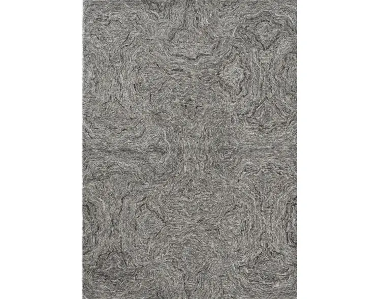 9' X 12' Gray Wool Abstract Hand Tufted Area Rug