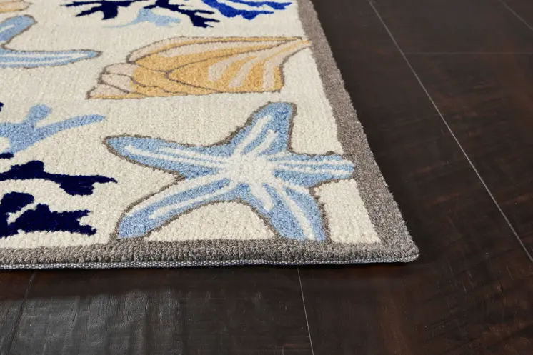 8' Ivory Round Hand Tufted Area Rug