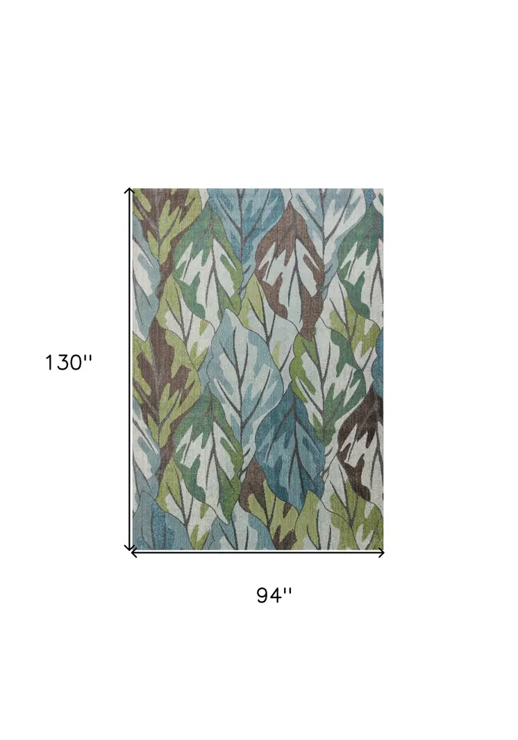 8' X 11' Blue Area Rug