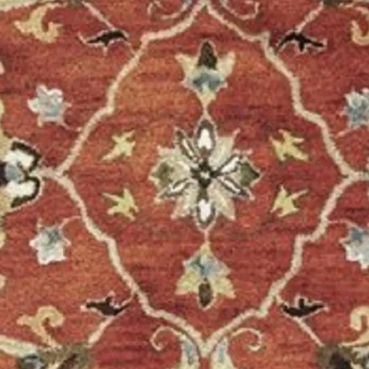3' X 5' Sienna Medallion Vines Wool Rug
