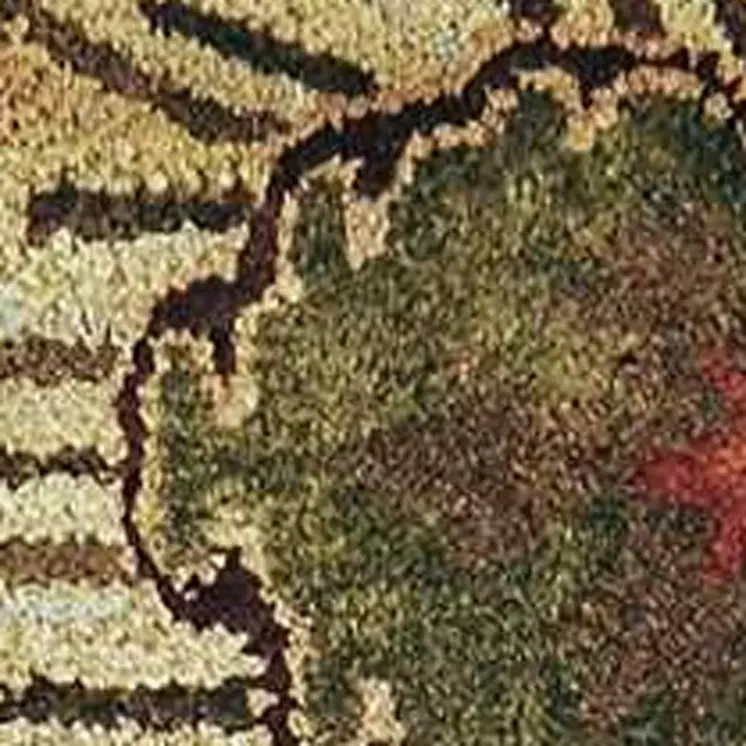9' X 13' Sienna Orange Hand Tufted Traditional Floral Allover Indoor Area Rug