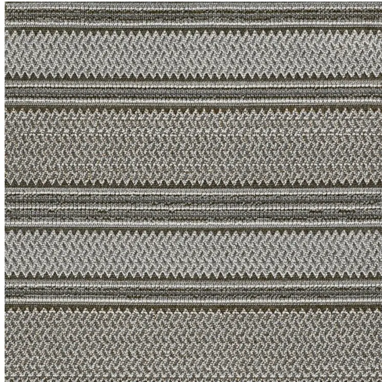 8' Gray Southwestern Indoor Outdoor Area Rug