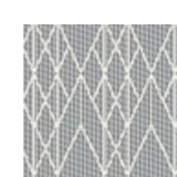 8' Gray Geometric Runner Rug