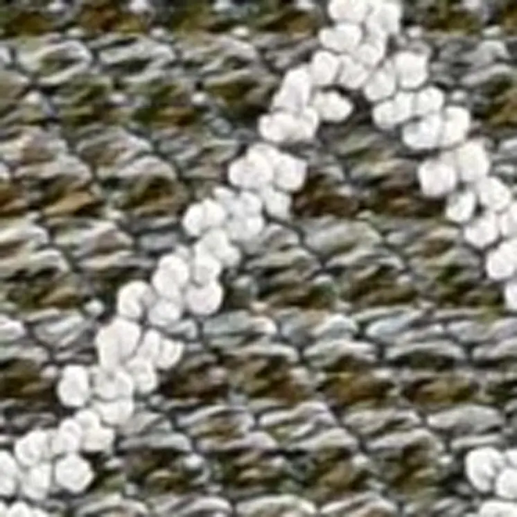 5' X 8' Gray Southwestern Indoor Outdoor Area Rug
