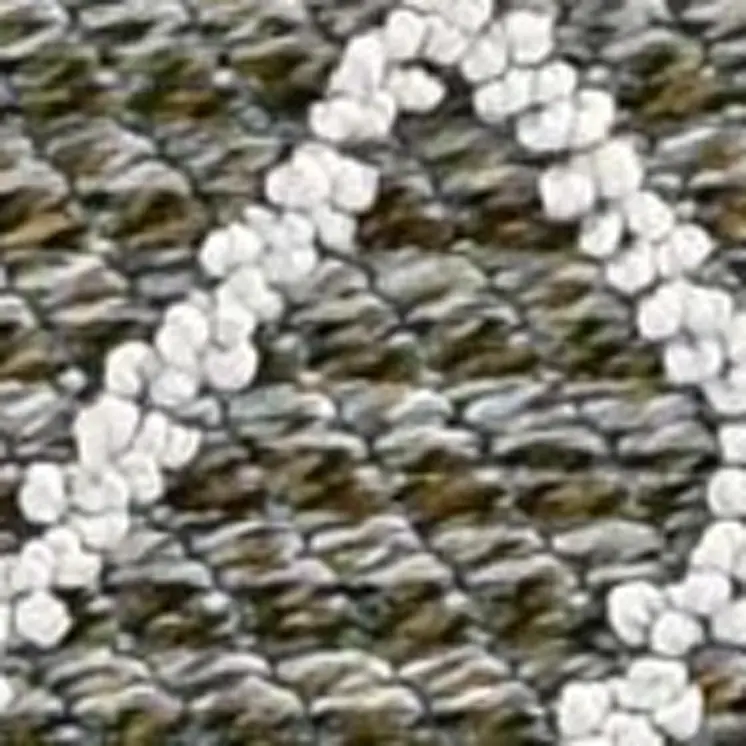 5' X 8' Gray Southwestern Indoor Outdoor Area Rug