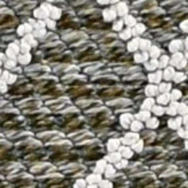 7' X 9' Gray Geometric Indoor Outdoor Area Rug