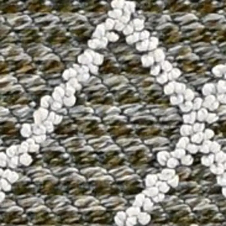 7' X 9' Gray Geometric Indoor Outdoor Area Rug