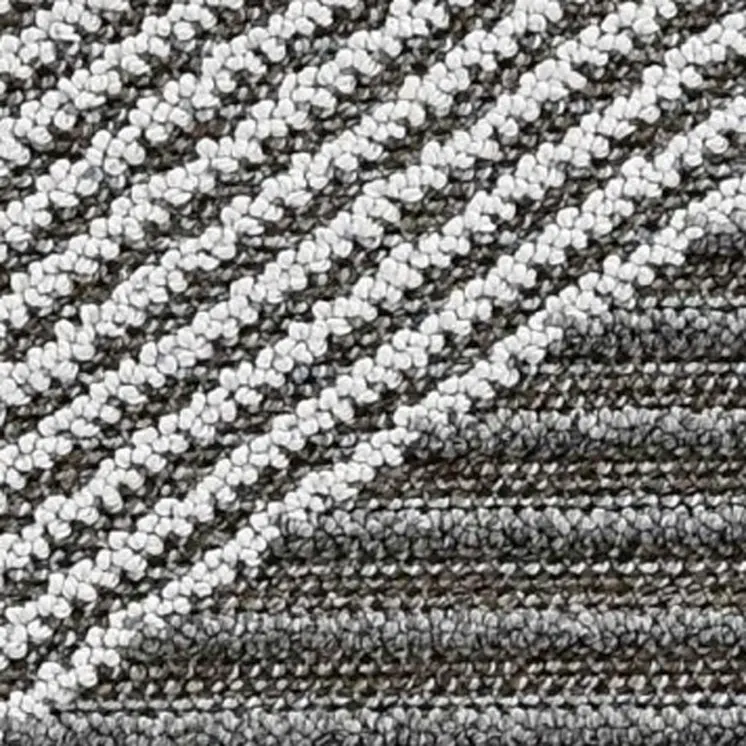 7' X 9' Gray Geometric Indoor Outdoor Area Rug