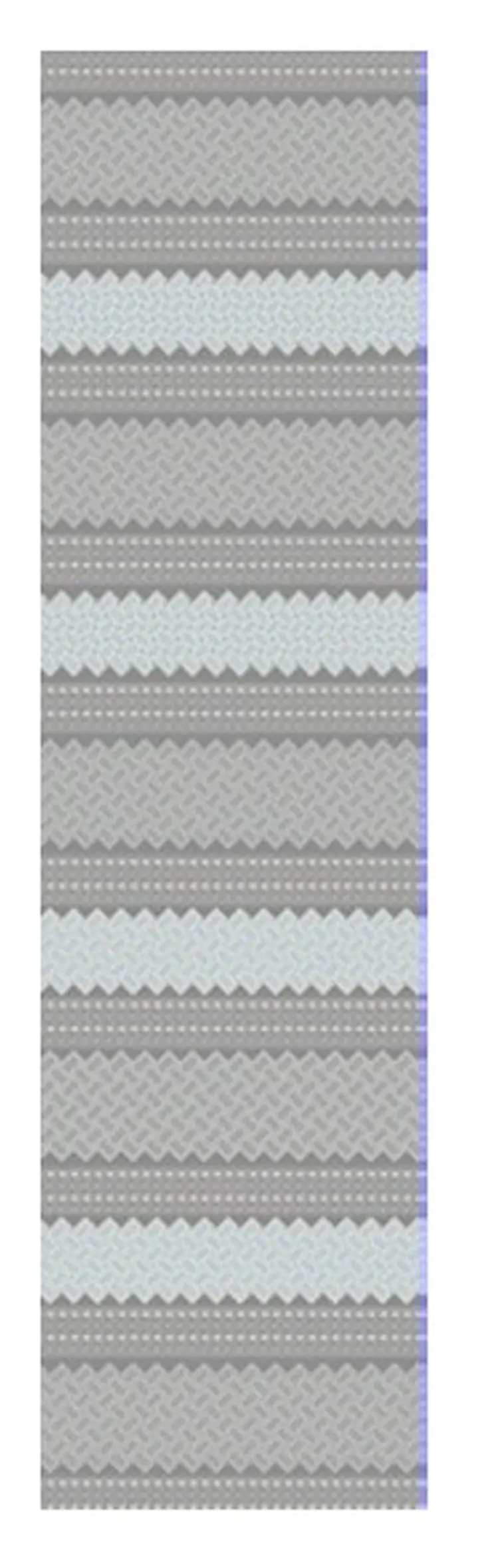 8' Gray And Ivory Southwestern Indoor Outdoor Area Rug