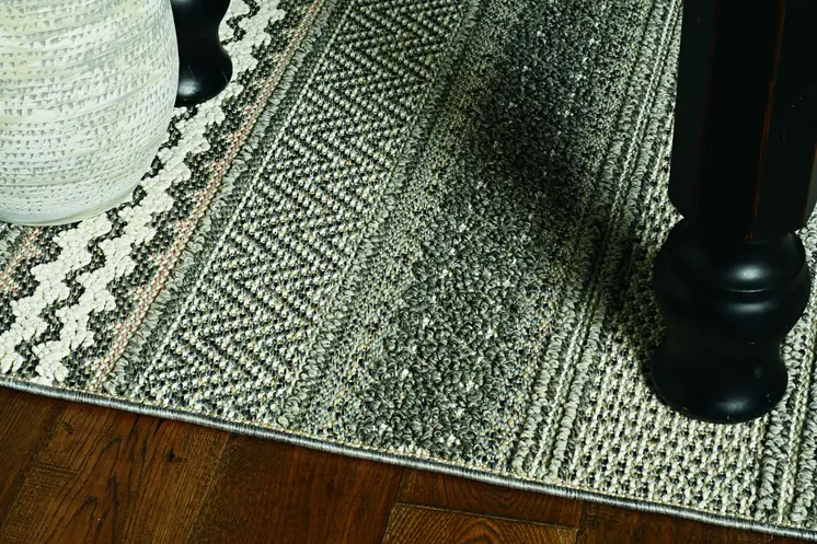 4' X 6' Taupe Geometric Area Rug