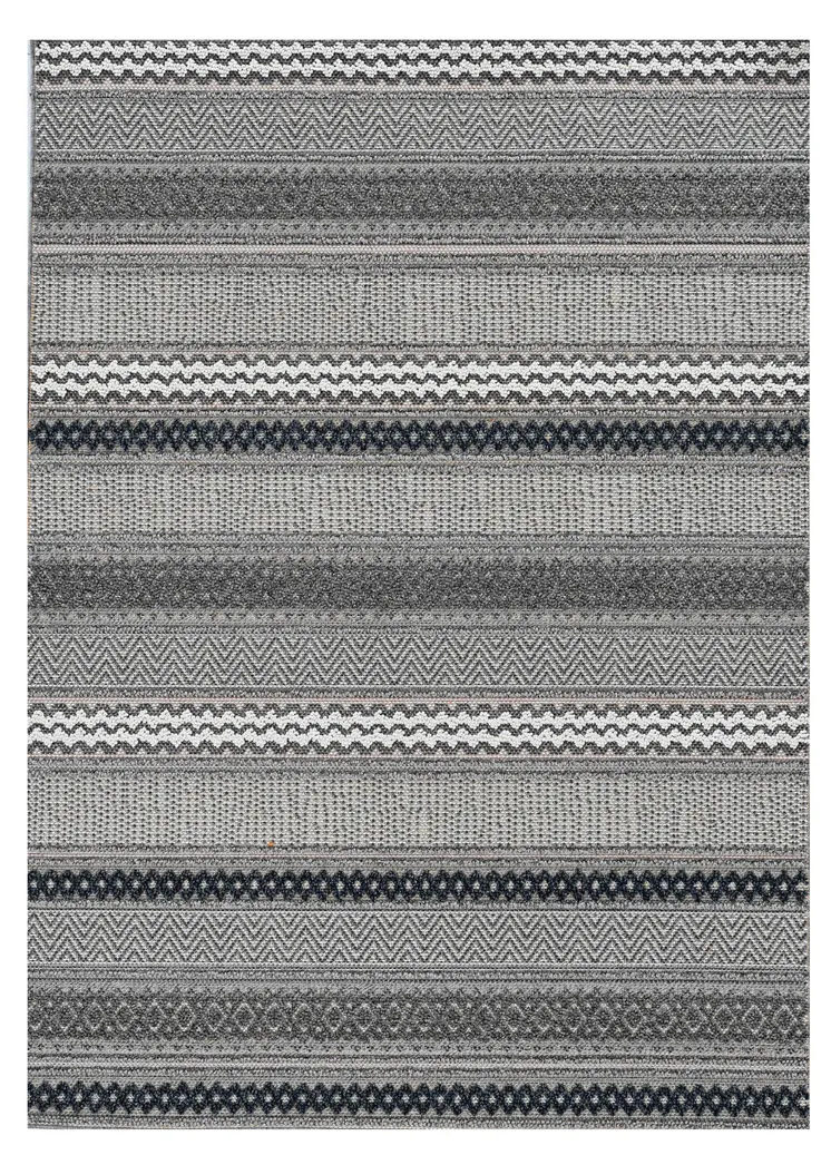 4' X 6' Taupe Geometric Area Rug