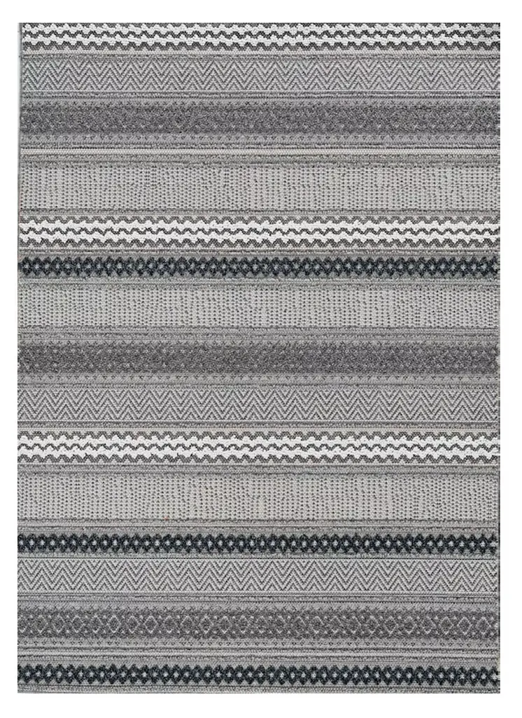 8' X 10' Taupe Striped Area Rug