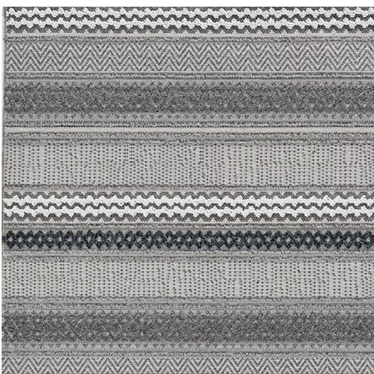 8' X 10' Taupe Striped Area Rug
