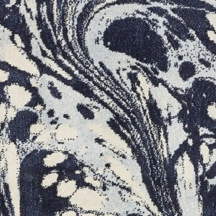 3' X 5' Blue Abstract Splashes Area Rug
