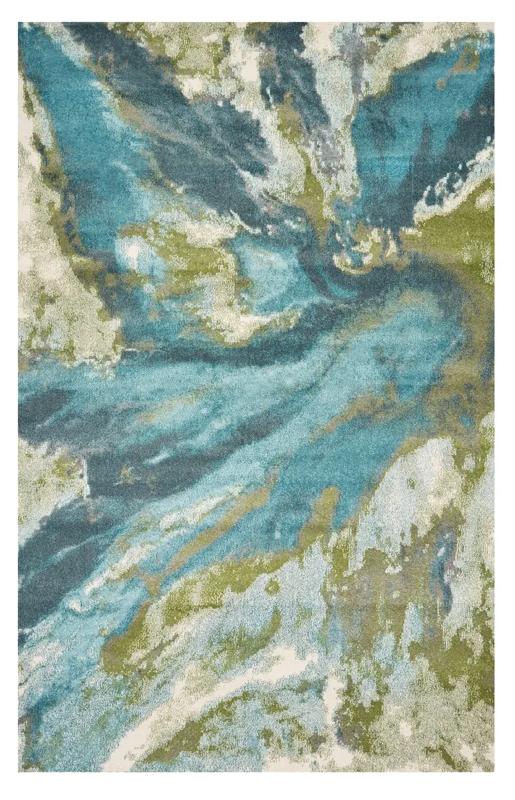 8' X 10' Multicoloured Shag Area Rug