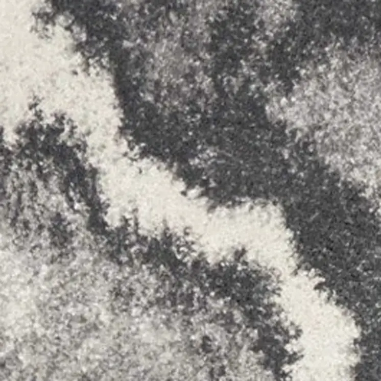 7' X 9' Gray And Ivory Abstract Area Rug