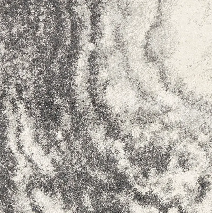 8' X 10' Gray And Ivory Abstract Area Rug