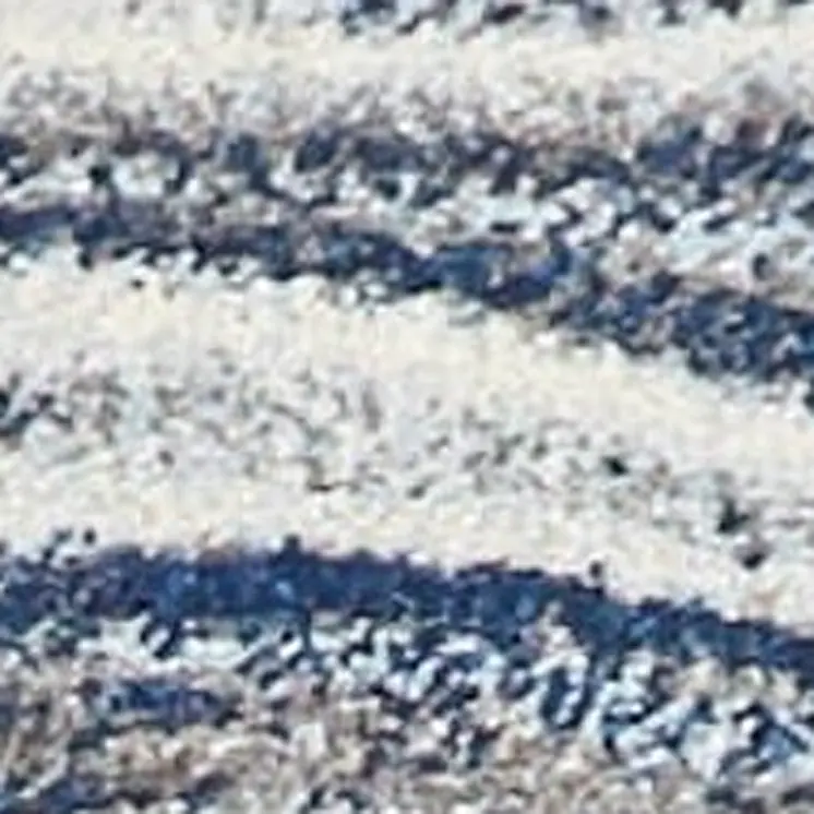 7' X 10' Blue And Beige Abstract Area Rug