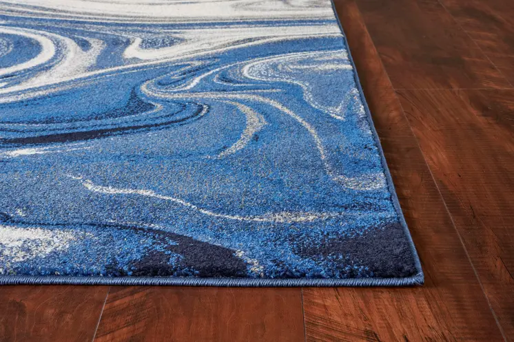 8' X 10' Blue Shag Area Rug