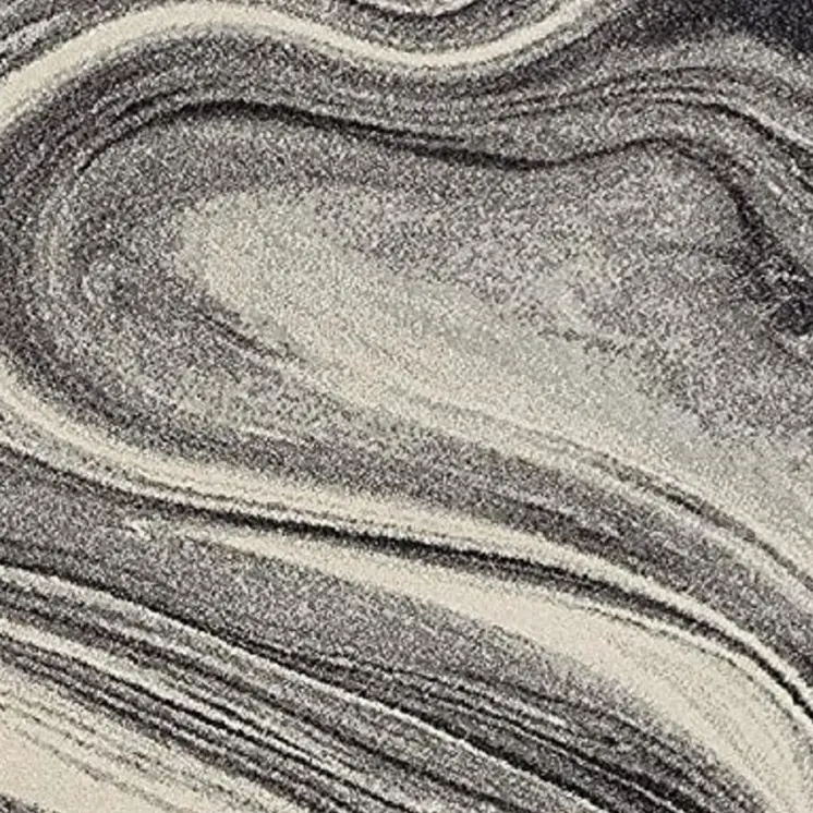 5' X 8' Gray And Black Abstract Area Rug