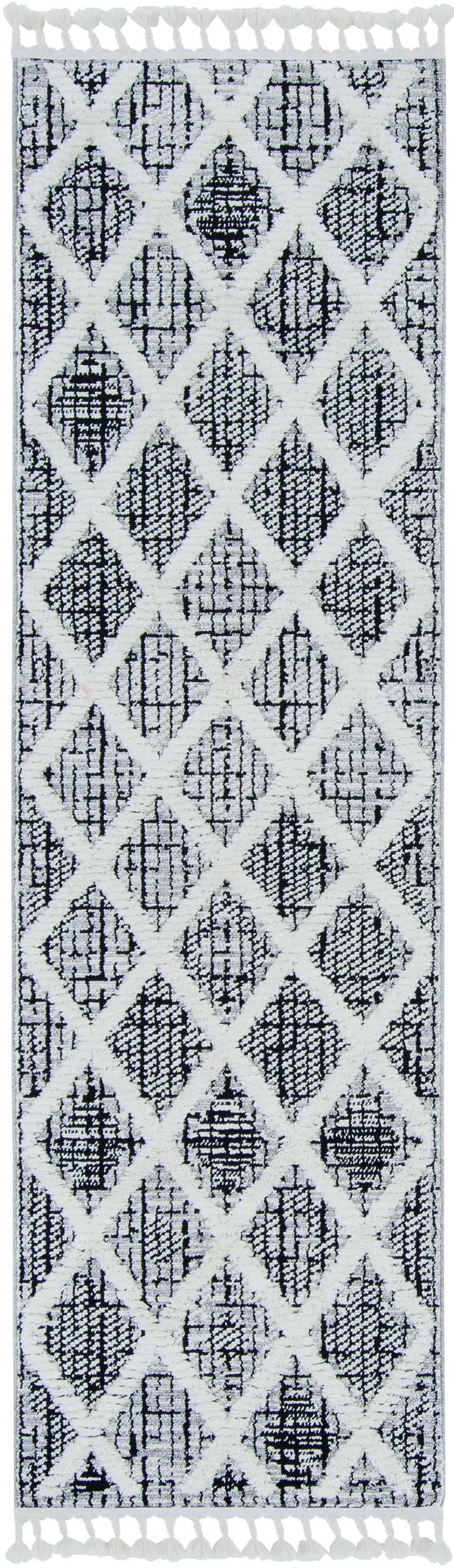 9' X 13' Charcoal Geometric Area Rug