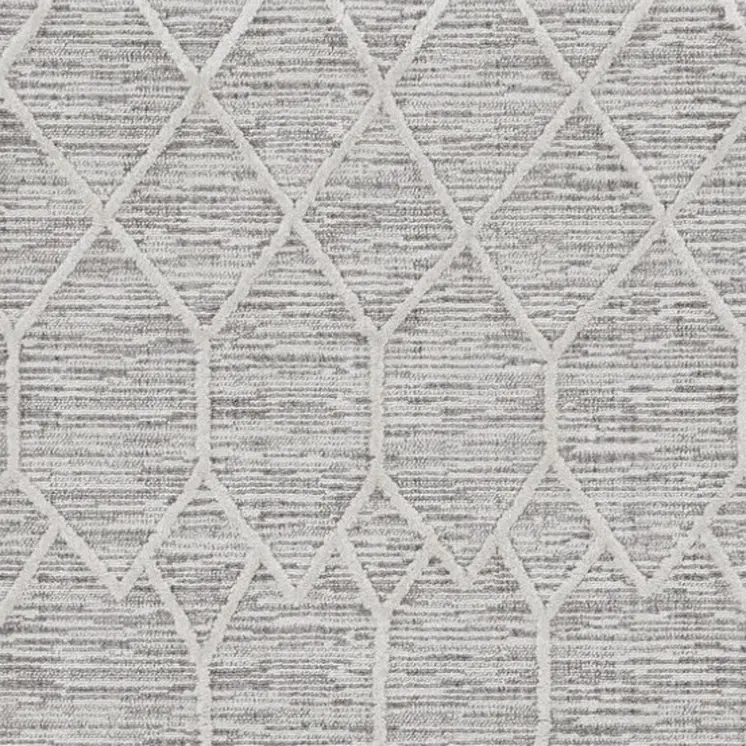 12' X 15' Gray and Ivory Geometric Area Rug
