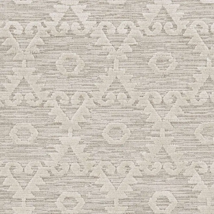 8' X 11' Ivory Beige Diamond Area Rug
