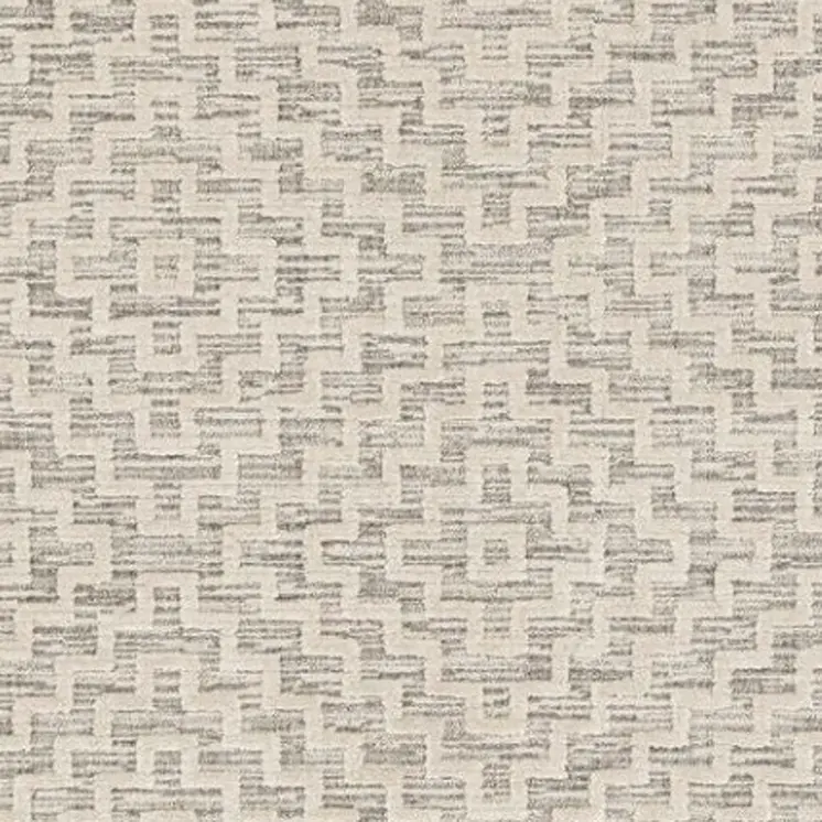 8' X 11' Gray and Ivory Geometric Area Rug