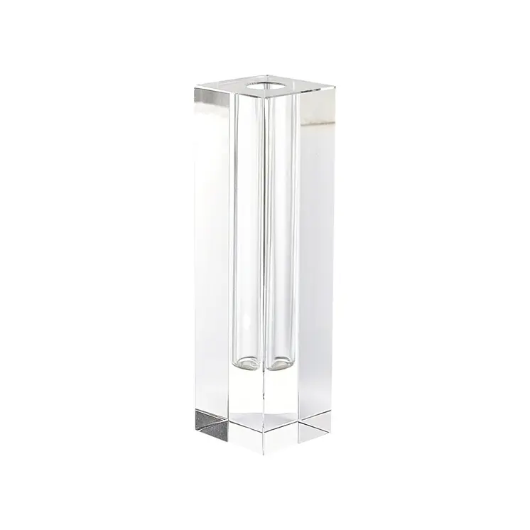 7" Clear Bud Lead Free Crystal Table Vase