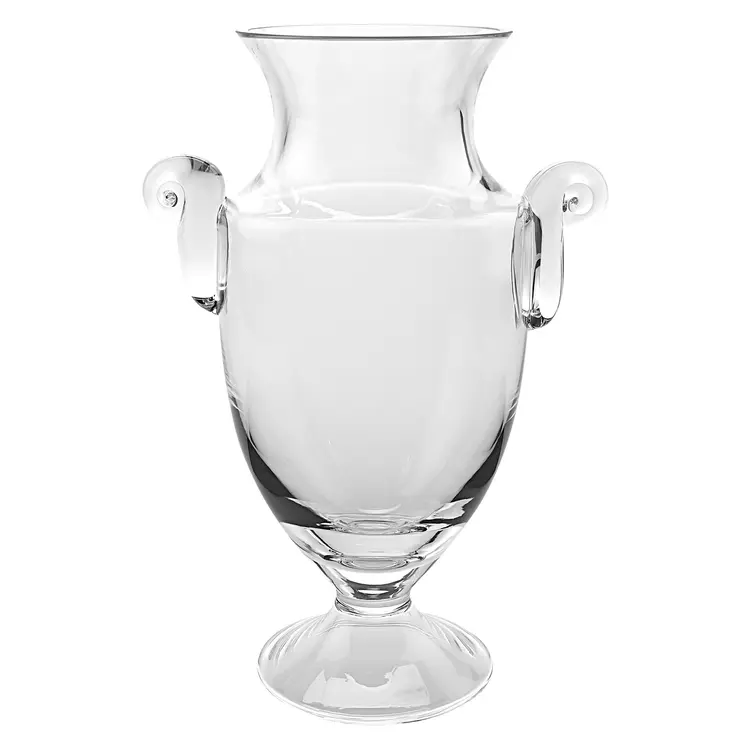 12" Clear Cylinder Lead Free Crystal Table Vase