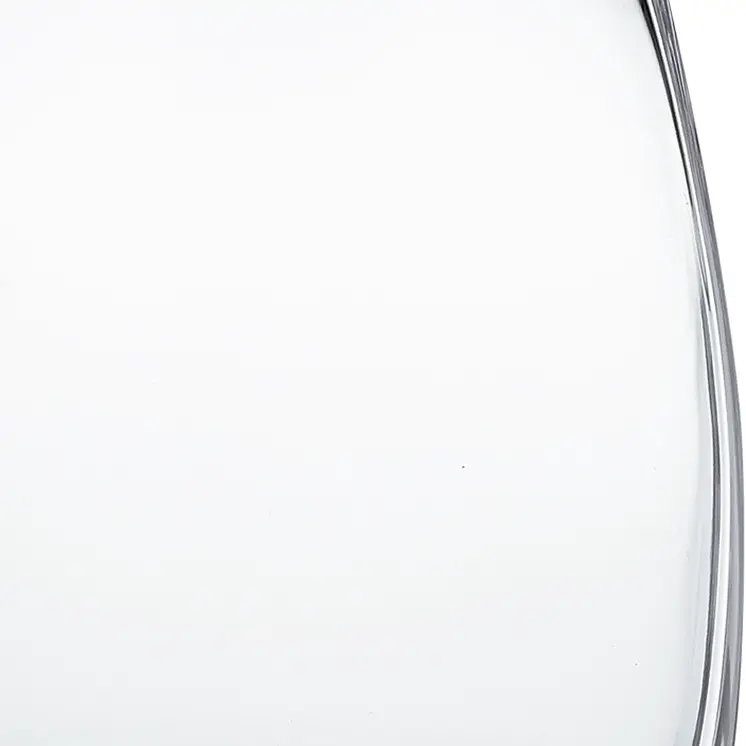 8" Clear Oval Crystal Glass Table Vase