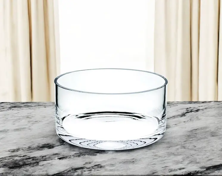 8" Lead Free Crystal Round Serving Bowl