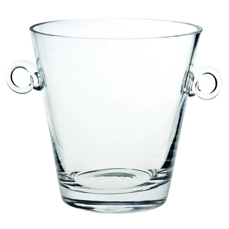 8 Mouth Blown European Glass Ice Bucket Or Cooler