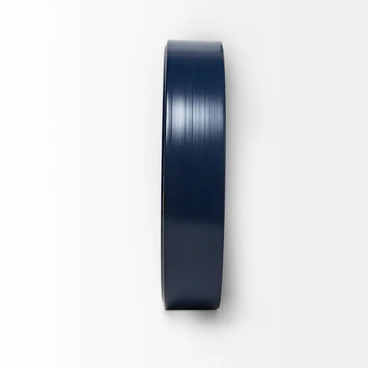16" Circle Blue Glass Analog Wall Clock